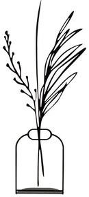 Διακοσμητικό Επιτραπέζιο Flowerpot 565TNL1167 15x44cm Black Aberto Design Metal