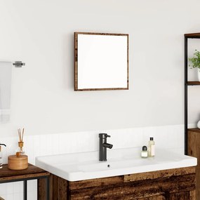 vidaXL LED Καθρέφτης Μπάνιου Γέρες Ξύλο 40x8.5x37 εκ.