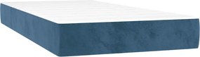 vidaXL Στρώμα με Pocket Springs 80 x 160 cm Σκούρο Μπλε