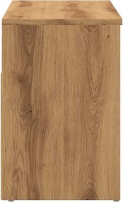 vidaXL Πάγκος Παπουτσιών τεχνίτης Δρυς 80x30x45 εκ. Επεξεργασμένο Ξύλο