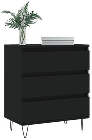 vidaXL Ντουλάπι Μαύρο 60x35x70 εκ. από Επεξεργασμένο Ξύλο
