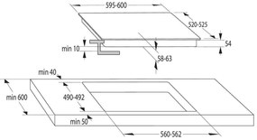 Επαγωγική εστία Gorenje GI6401BSC
