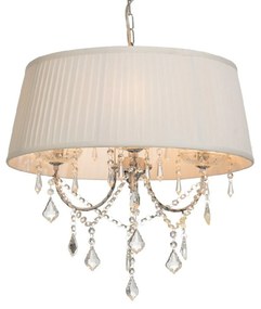 Φωτιστικό Οροφής Textile FMD968303 White Crystal, Metal