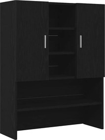 vidaXL Ντουλάπι Πλυντηρίου Μαύρη Δρυς 70,5 x 25,5 x 90 εκ.