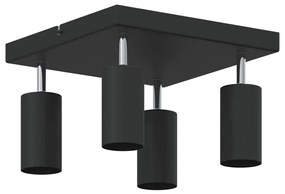 vidaXL Σποτ οροφής Μαύρο 26 x 26 x 16.5 εκ Ατσάλι