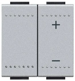 Διακόπτης Ρυθμιστή Φωτισμού Dimmer LED 230V 2 ΣΤ Αλουμίνιο Bticino NT4411N Legrand-NT4411N-Αλουμίνιο NT4411N