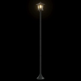 vidaXL Σετ Στύλων Λαμπτήρα with LED Bulb 2 τμχ. Μαύρο 16 x 16 x 156 εκ