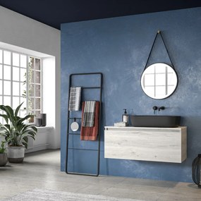 Karag Space 100 Ice Oak  MDF - Σετ Επίπλου Μπάνιου