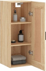vidaXL Ντουλάπι Τοίχου Sonoma Δρυς 34,5 x 34 x 90 εκ. Επεξεργ. Ξύλο