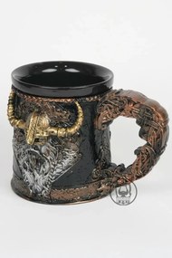 Stewehome Κούπα με θέμα Βίκινγκ πολεμιστή και 3D σχεδιασμό Πολύχρωμο