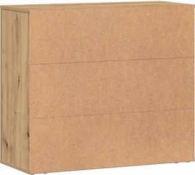 vidaXL Ντουλάπι Artisian Δρυς 80x33x70 εκ. από Επεξεργασμένο Ξύλο