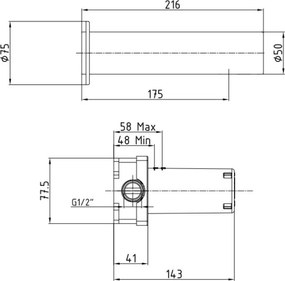 Serel 108105001 - Ηλεκτρονική μπαταρία τοιχου χρωμέ