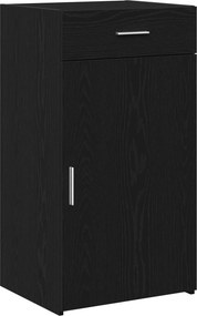 vidaXL Πλαϊνό γραφείο με συρτάρι Μαύρη Οξυά 50 x 42,5 x 93 εκ.