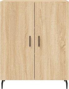 vidaXL Ντουλάπι Sonoma δρυς 69,5 x 34 x 180 εκ. από Επεξεργασμένο Ξύλο