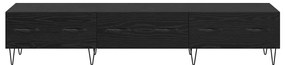 vidaXL Ντουλάπι TV Μαύρη δρυς 150 x 36 x 30 εκ Επεξεργασμένο ξύλο