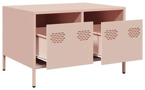 vidaXL Έπιπλο Τηλεόρασης Ροζ 68x50x43,5 εκ. Χάλυβας Ψυχρής Έλασης
