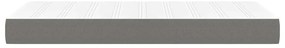 vidaXL Στρώμα με Pocket Springs για Παιδιά Σκ Γκρι 80x160εκ Υφασμάτινο