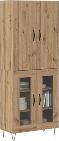 vidaXL Highboard 2 pcs Artisan Oak 69,5 x 34 x 180 εκ.
