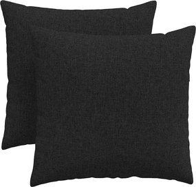 vidaXL Μαξιλάρι Καναπέ 2 pcs Μαύρο 45 x 45 cm ύφασμα