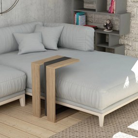 Βοηθητικό Τραπέζι Δρυς / Ανθρακί MUJU 30x40x57