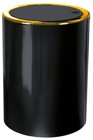 Δοχείο Απορριμμάτων Golden Clap 8418 Bin 5lt Black Kleine Wolke Plastic