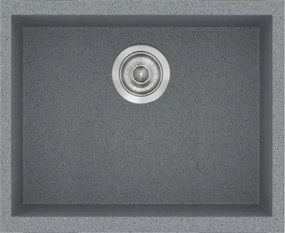 Sanitec Classic 341 (50×40) - Γρανιτένιος νεροχύτης - Metallic SILVER