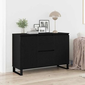 vidaXL Μπουφές Μαύρο Δρυς 104x35x70 εκ Κατασκευασμένο Ξύλο
