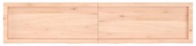 vidaXL Ράφι Τοίχου 180x40x(2-6) εκ. από Ακατέργαστο Μασίφ Ξύλο Δρυός