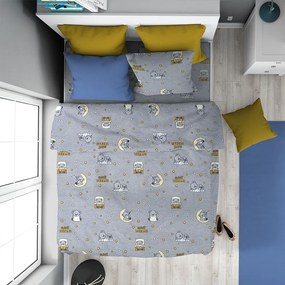 Σεντόνια Παιδικά Sweet Dreams (Σετ 2τμχ) 552 Grey DimCol Μονό 160x240cm 100% Βαμβάκι