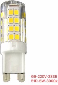 Λαμπτήρας LED - G9 - 220V - 5W - 3000K - 48D - 835132