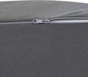 vidaXL Μαξιλάρι Ποδιών Γκρι 68 x 40 x 18 εκ. PU Αφρός