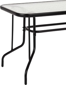 ΣΕΤ ΤΡΑΠΕΖΑΡΙΑΣ 5ΤΜΧ REDAN HM21223.01 ΤΡΑΠΕΖΙ &amp; 4 ΠΟΛΥΘΡΟΝΕΣ ΣΕ ΜΑΥΡΟ