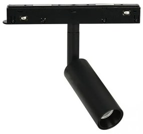 Σποτ Μαγνητικής Ράγας LED 6W 3000K Interlight -23155-Μαύρο 23155