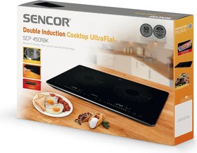 Φορητή Επαγωγική Εστία Διπλή 2400W Ulrtaflat Sencor SCP 4501BK Μαύρη