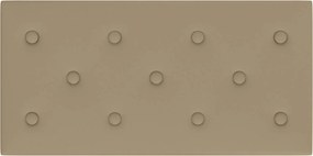 vidaXL Κεφαλάρι Τοίχου 12 pcs Καπουτσίνο 60 x 30 cm Τεχνητό Δέρμα