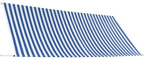 vidaXL Τέντα Συρόμενη Μπλε / Λευκό 350 x 150 εκ.