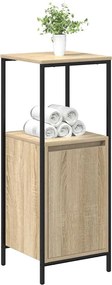 vidaXL Ντουλάπι μπάνιου με ράφια Sonoma δρυς 36x35x95 εκ.