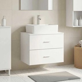 vidaXL Τοίχου Μπάνιου Κάβινες Λευκό 62,5 x 44,5 x 50 εκ.