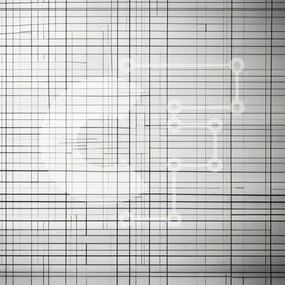 Intra Συλλεκτικό Ξύλινο Παζλ Plywood  4mm - Αφηρημένο μοτίβο τεμνόμενων γραμμών Σε Ξύλινο Κουτί - Διαστάσεις Puzzle: 10x10 cm – 25 κομμάτια