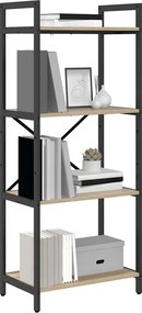 vidaXL Ράφι Βιβλίων Δρύς Sonoma 56 x 34 x 133,5 εκ Επεξεργασμένο ξύλο