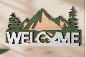 Σετ των 2 Intra απο ξύλο plywood 3mm-4mm πάχος 3D Κάμπινγκ Ταξιδιωτική Διακόσμηση Τοίχων Δίασταση 30x20 cm INTRAFABR-120642961