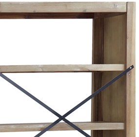 vidaXL Βιβλιοθήκη με 6 Επίπεδα 80x30x170 εκ. Μασίφ Ξύλο Ακακίας