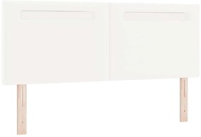 vidaXL Κεφαλάρι Επιτοίχιο με κεφαλάρι Λευκό 160 cm PVC