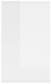 vidaXL Μπουφές Γυαλιστερός Λευκός 135 x 41 x 75 εκ. από Μοριοσανίδα