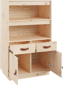 vidaXL Ντουλάπι 67 x 40 x 108,5 εκ. από Μασίφ Ξύλο Πεύκου