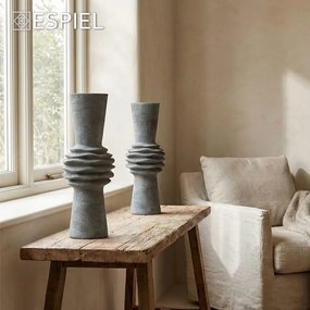 ΒΑΖΟ ΚΕΡΑΜ. ΓΚΡΙ 18X18X47,5ΕΚ