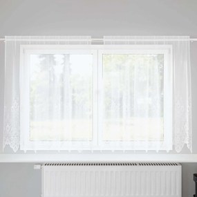 vidaXL Κουρτίνα Δαντέλας Λευκό 140 x 200 cm Πολυεστέρας