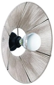 Απλίκα Φωτιστικό Τοίχου E27 IP20 40cm Arkolight-984-2/Α1-Καφέ 984-2/Α1