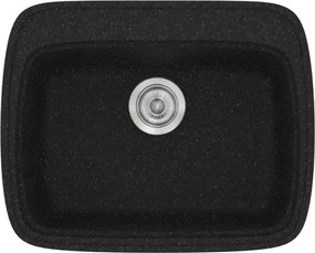 Sanitec Classic 313 (58×50) - Γρανιτένιος νεροχύτης - Granite BLACK