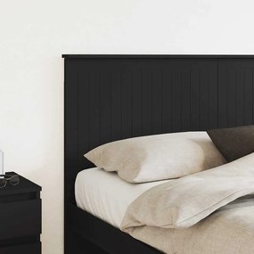 vidaXL Κεφαλάρι με κεφαλάρι Μαύρη Οξυά 160 cm Επεξεργασμένο ξύλο